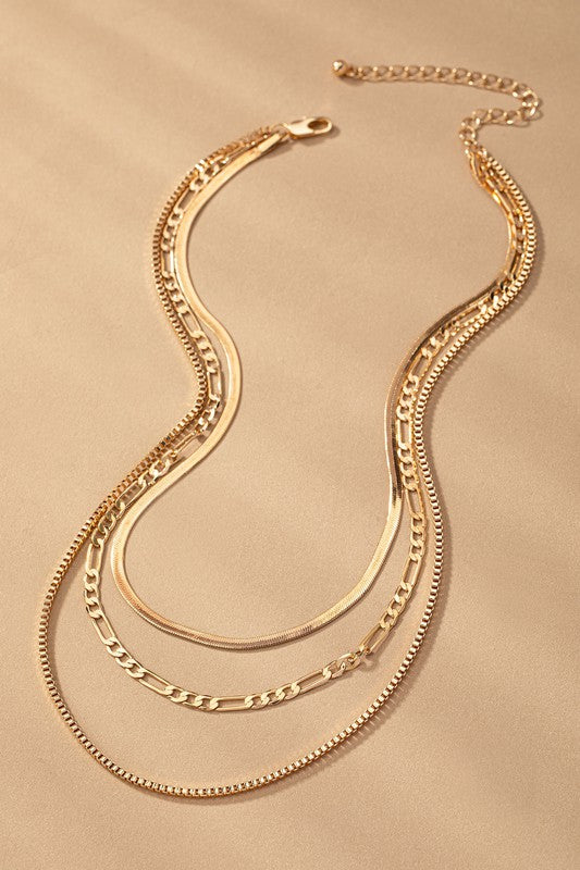 AYLA LAYERED NECKLACE - GOLD