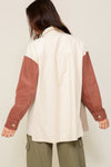 CORI COLOR BLOCK CORDUROY JACKET