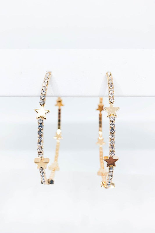 WISH UPON A STAR HOOP EARRING