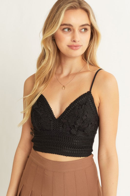 black festival bralette