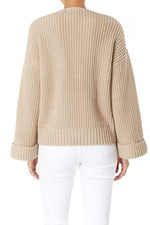 KNIT SWEATER - OATMEAL