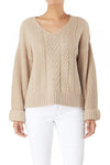 KNIT SWEATER - OATMEAL