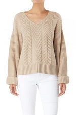 KNIT SWEATER - OATMEAL