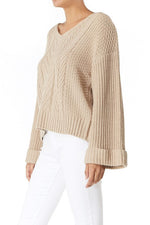 KNIT SWEATER - OATMEAL