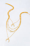 MOON CHILD LAYERED NECKLACE -GOLD