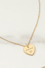 MAMA HEART PENDANT NECKLACE - GOLD